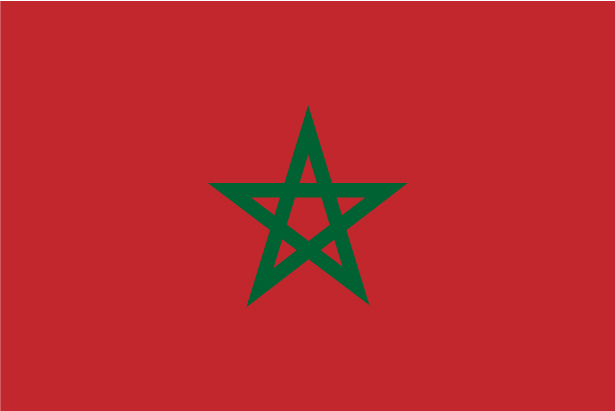 DRAPEAU DU ROYAUME DU MAROC