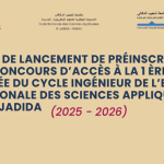 Concours d'accès à la 1ère année du Cycle Ingénieur à l'ENSAJ pour 2025-2026
